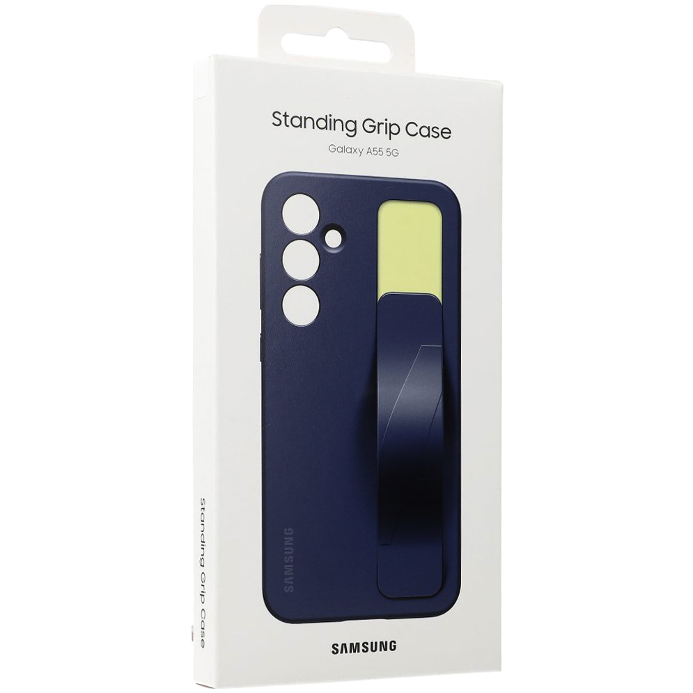 Etui Samsung Silicone Standing Grip Case do Galaxy A55 5G, granatowe